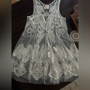 Elegant White Lace Mini Dress